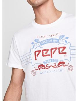 Camiseta Pepe Jeans Estampado Retro 45Th 03M Para Hombre