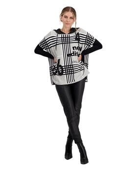 Monari Knit Ash Melange Pattern