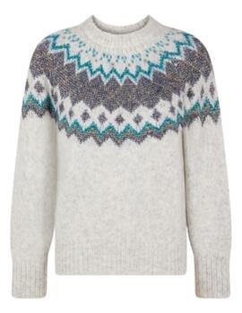 Naf Naf Jersey Ml Gris Chine