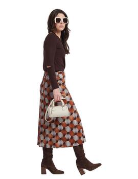 Oky Falda Drapeada-Estampado  146