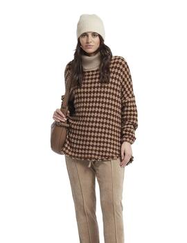 Oky Jersey Cuello Alto-Punto Tricot Tricolor  167