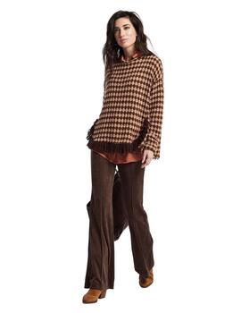 Oky Jersey Con Fleco -Punto Tricot Tricolor  176