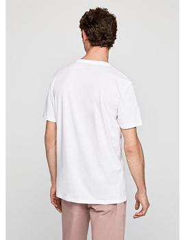 Camiseta Pepe Jeans Estampada Hamerton Blanca Para Hombre