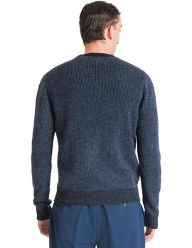 Antony Morato Jersey Knitted Sweater Ink Blu