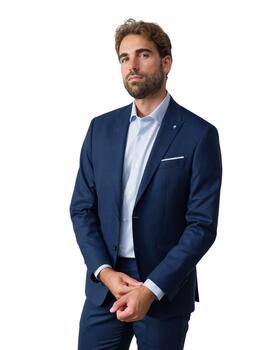 Etiem Traje Slim Fit Marino para hombre