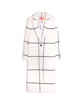 Vilagallo  Abrigo Wht & Black Check Wo