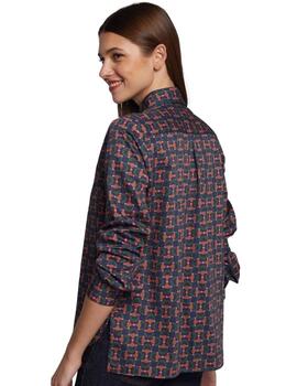 Vilagallo  Camisa Horsebit Cotton Prin