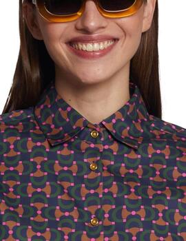 Vilagallo  Camisa Horsebit Cotton Prin