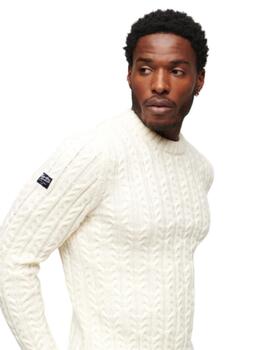 Superdry Punto  Vintage Jacob Crew Winter White