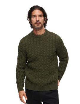Superdry Punto  Vintage Jacob Crew Army Khaki