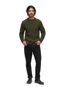 Superdry Punto  Vintage Jacob Crew Army Khaki