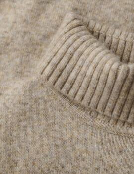 Superdry Punto  Brushed Roll Neck Jumper Moonstruc