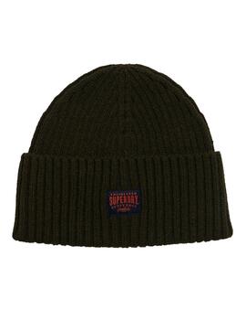Superdry Gorro  Workwear Knitted Beanie Hat Surplu