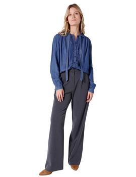 Naf Naf Camisa Ml Bleu Marin