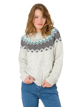 Naf Naf Jersey Ml Gris Chine