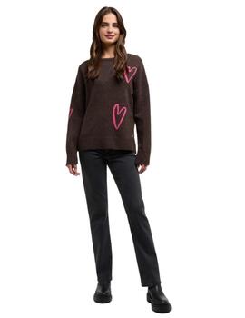 Frieda Pullover Marrón Chocolate