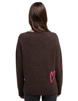 Frieda Pullover Marrón Chocolate