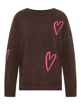 Frieda Pullover Marrón Chocolate