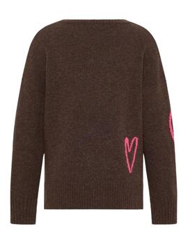 Frieda Pullover Marrón Chocolate