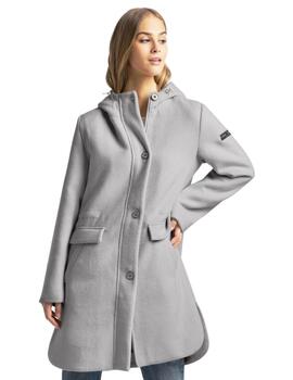 Frieda Wool Parka Snow Blue