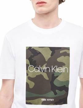 Camiseta Calvin Klein blanca Para Hombre