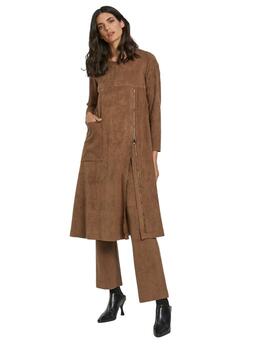 Mercedes De Miguel Vestido Ava  Camel