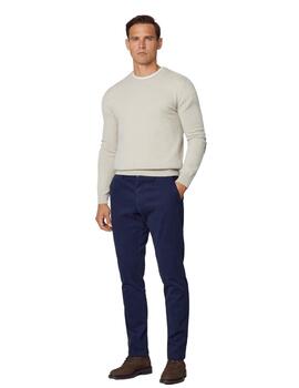 Hackett Pantalones Texture Chino Navy Blazer