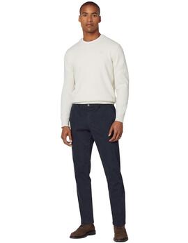 Hackett Pantalones Texture Chino Forest Night Gr