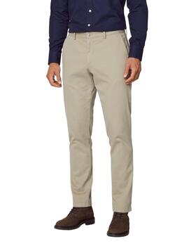 Hackett Pantalones Texture Chino Taupe Beige