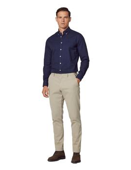 Hackett Pantalones Texture Chino Taupe Beige