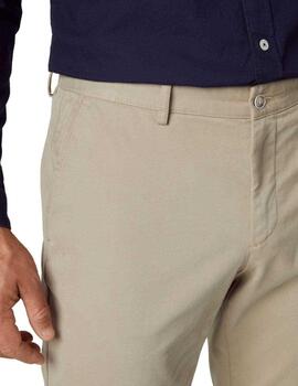 Hackett Pantalones Texture Chino Taupe Beige