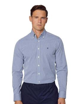 Hackett Camisa Essential Gingham White/Navy