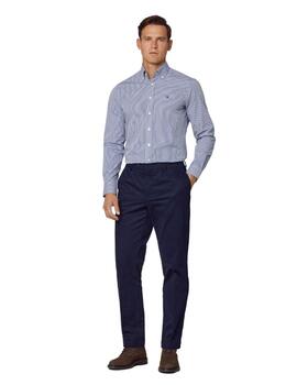 Hackett Camisa Essential Gingham White/Navy