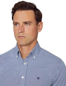 Hackett Camisa Essential Gingham White/Navy