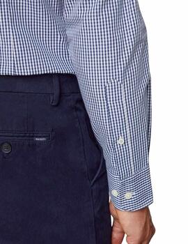 Hackett Camisa Essential Gingham White/Navy