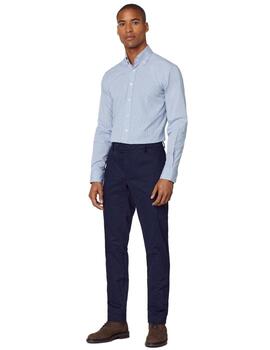 Hackett Camisa Essential Gingham White/Blue