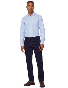 Hackett Camisa Essential Texture Sky Blue