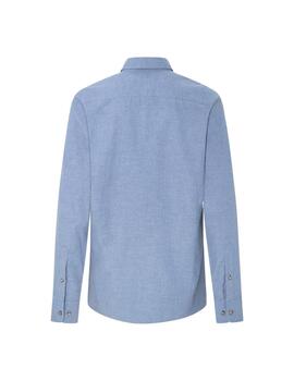 Hackett Camisa Flannel Multi Trim Blue