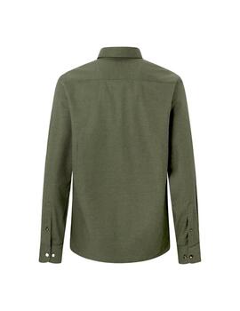 Hackett Camisa Flannel Multi Trim Green