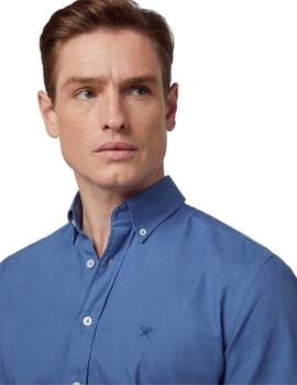 Hackett Camisa Garment Dyed Oxford Oxford Blue