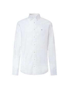 Hackett Camisa Garment Dyed Oxford White