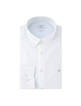 Hackett Camisa Garment Dyed Oxford White