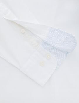 Hackett Camisa Garment Dyed Oxford White