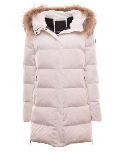 Abrigo plumas discount blanco