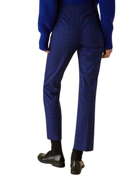 EMME PANTALON ARIANO CUADRO AZUL