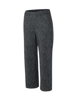 Mac Pantalones Chiara Dark Herringbone Print