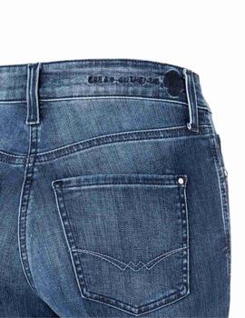 Mac Pantalones Dream Kick Blue Mended Wash