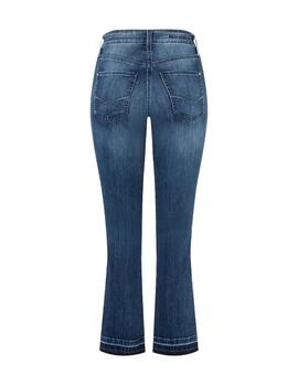 Mac Pantalones Dream Kick Blue Mended Wash