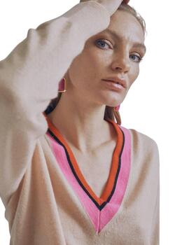 Lola Casademunt Jersey Pico Vivo Crudo