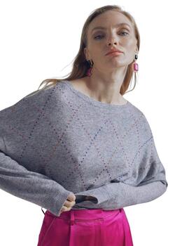 Lola Casademunt Jersey Detalle Gris